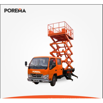 Cutting fork type aerial working platform